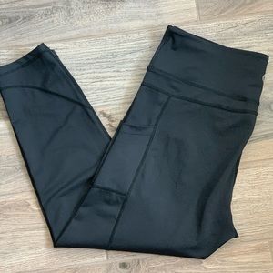 Zyia Black Pocket Light n Tight Hi-Rise 7/8 24